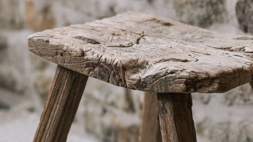 Vintage furniture and reclaimed wood furniture.