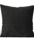 Square velvet cotton green cushion.