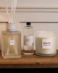 Christmas Gift Set - Sences Alang Alang White XL Reed Diffuser, Candle & Diffuser Refill