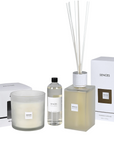 Christmas Gift Set - Sences Alang Alang White XL Reed Diffuser, Candle & Diffuser Refill