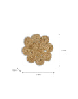 Flora Jute Coasters - Set of 4