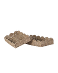 Scallop Edge Tray - Set of 2
