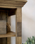 French Farmhouse Natural Shelving Unit