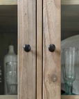 the door knobs on the Glass Display Cabinet.