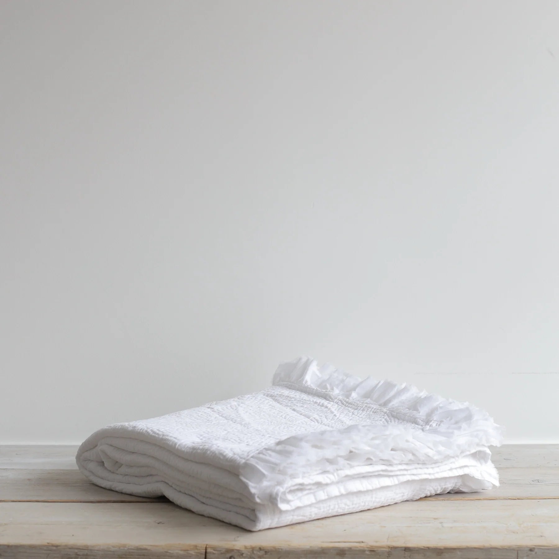 Textured white blanket hotsell
