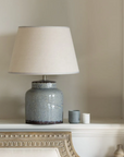 Ceramic Lamp Milos with Cream Shade