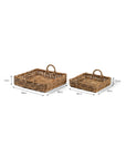 Nancy Natural Woven Tray - Set of 2