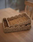 Scallop Edge Tray - Set of 2