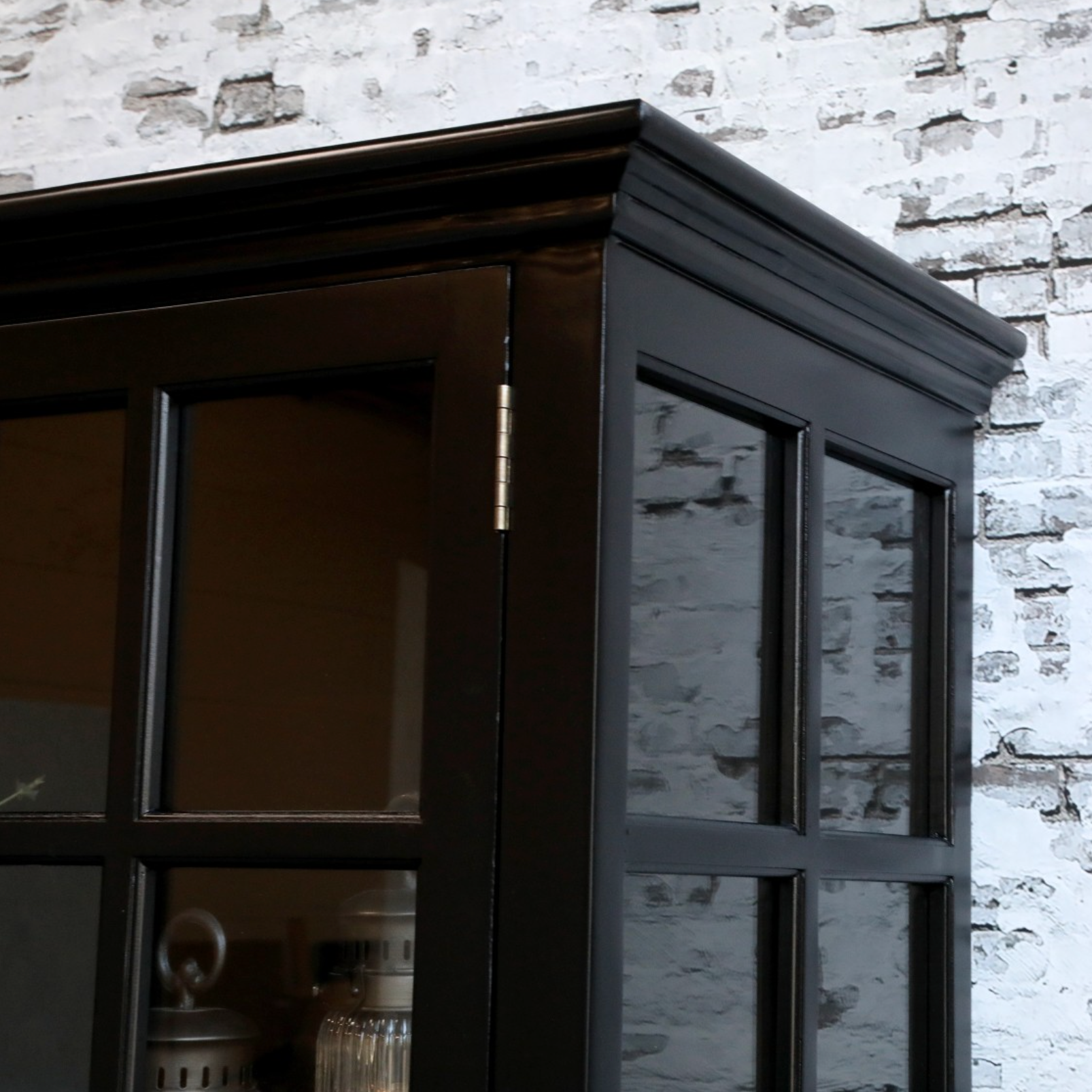 large black armoire cabinet.