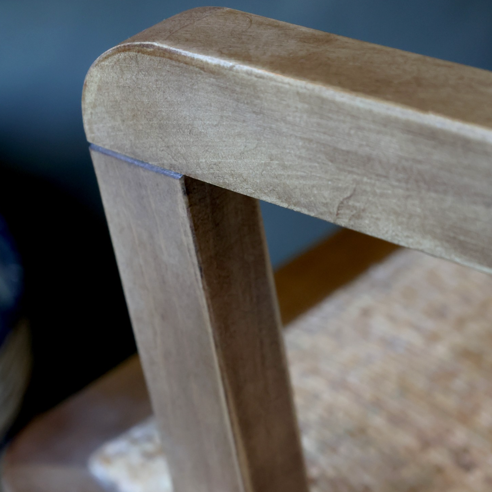 Wooden office chair.