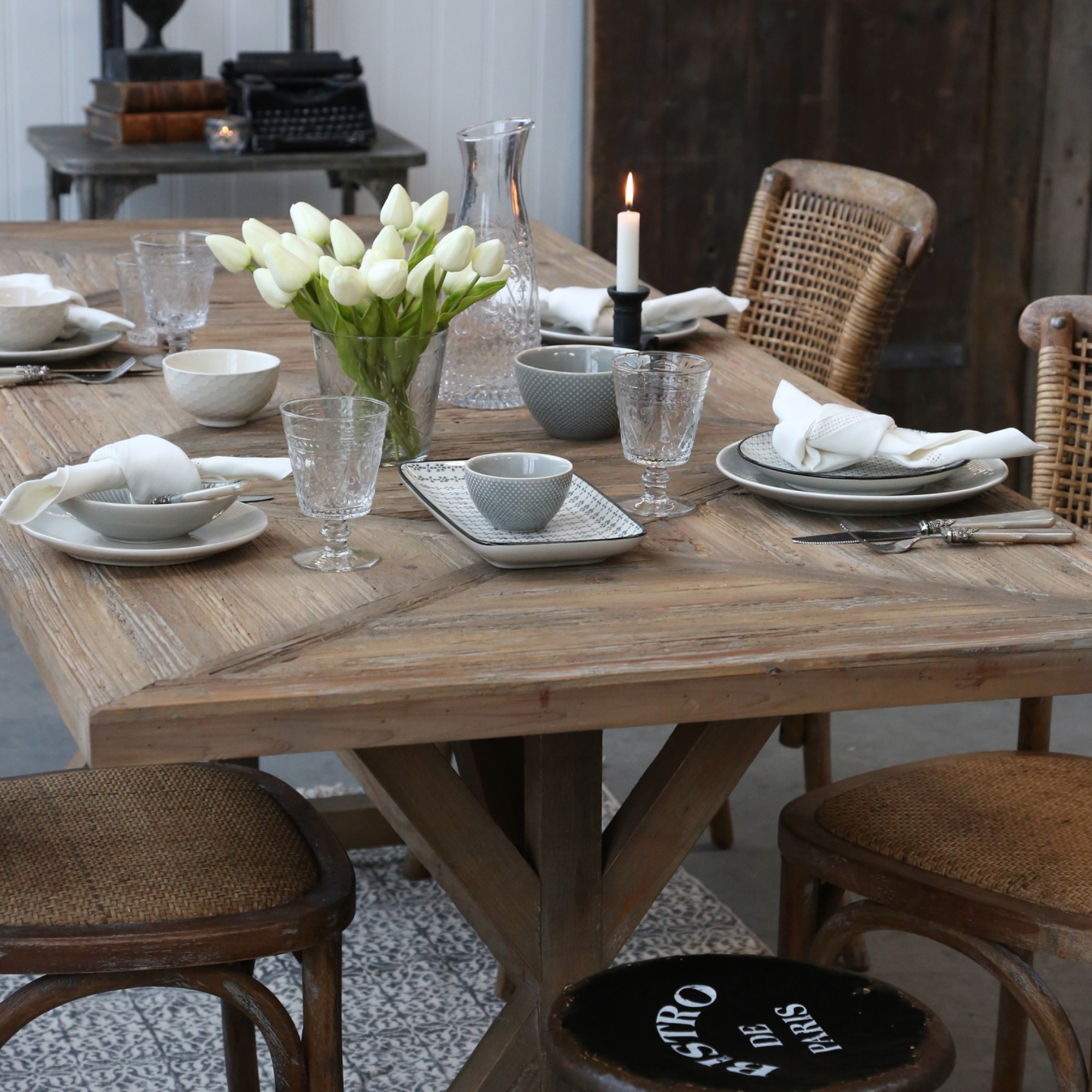 Reclaimed Wood Table Dining Farmhouse Large Contemporary Country