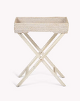 Rattan tray table product image.