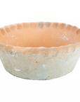 Small Terracotta Planter with a Pie Crust Rim