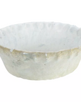 Margot Whitestone Terracotta Planter - Pie Crust Rim