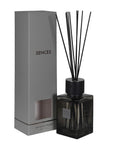 Grey sences reed diffuser with presentation box.