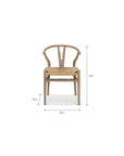 Boone Lime Wash Wishbone Dining Chairs - Set of 2