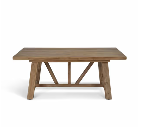 Small pine dining table product image.