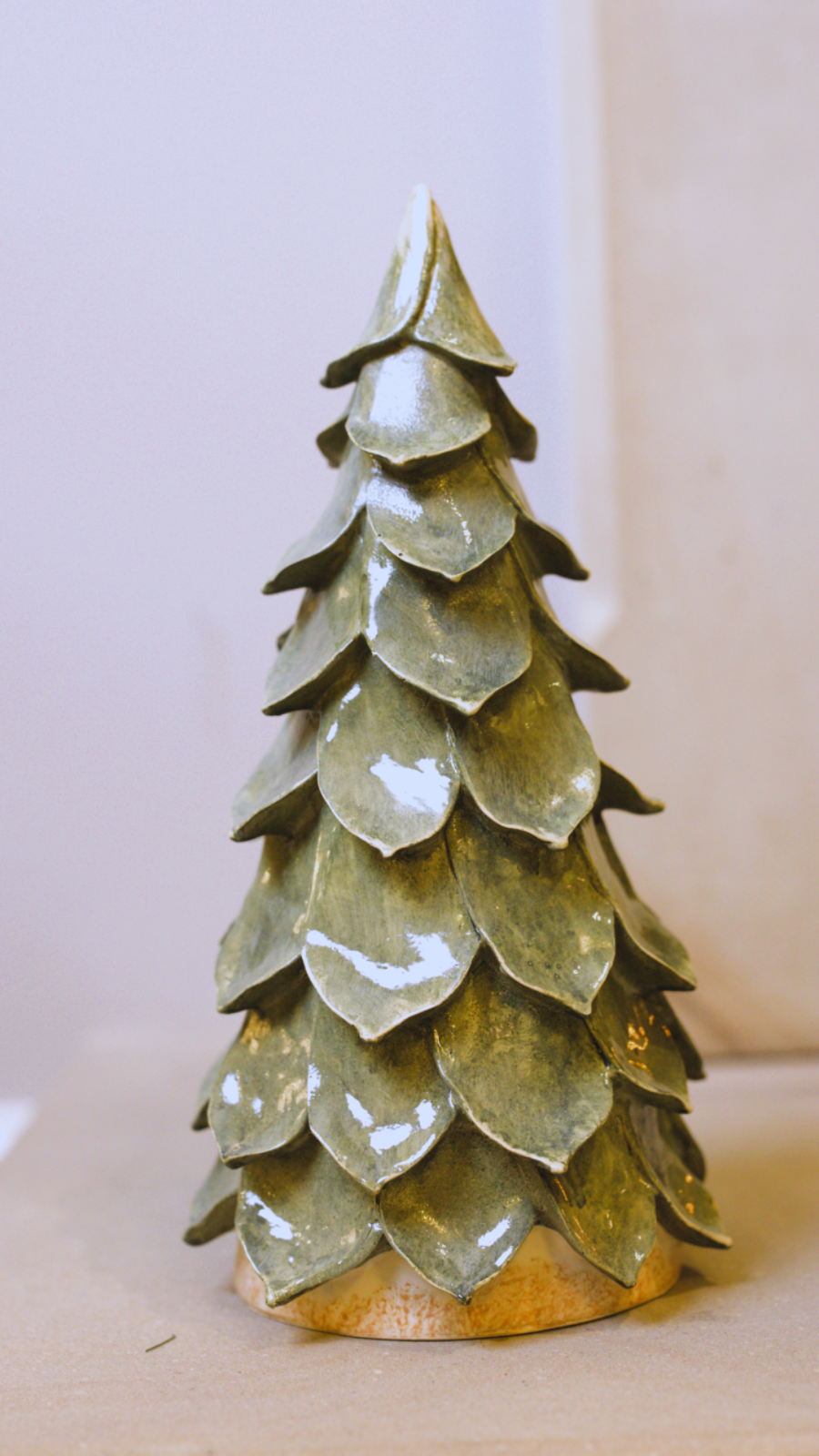 Celeste Sage Green Ceramic Christmas Tree