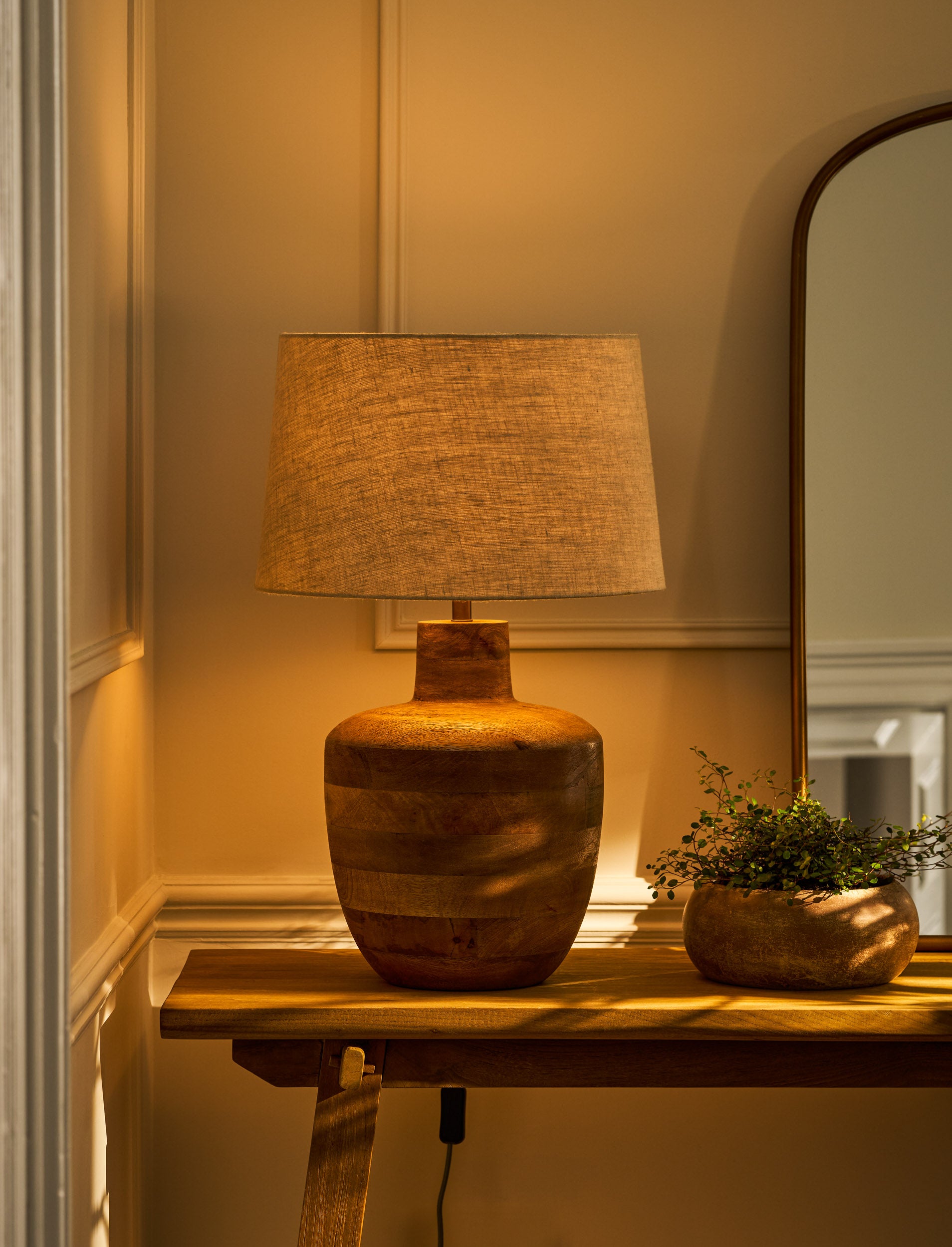 Ellwood Table Lamp - Mango Wood
