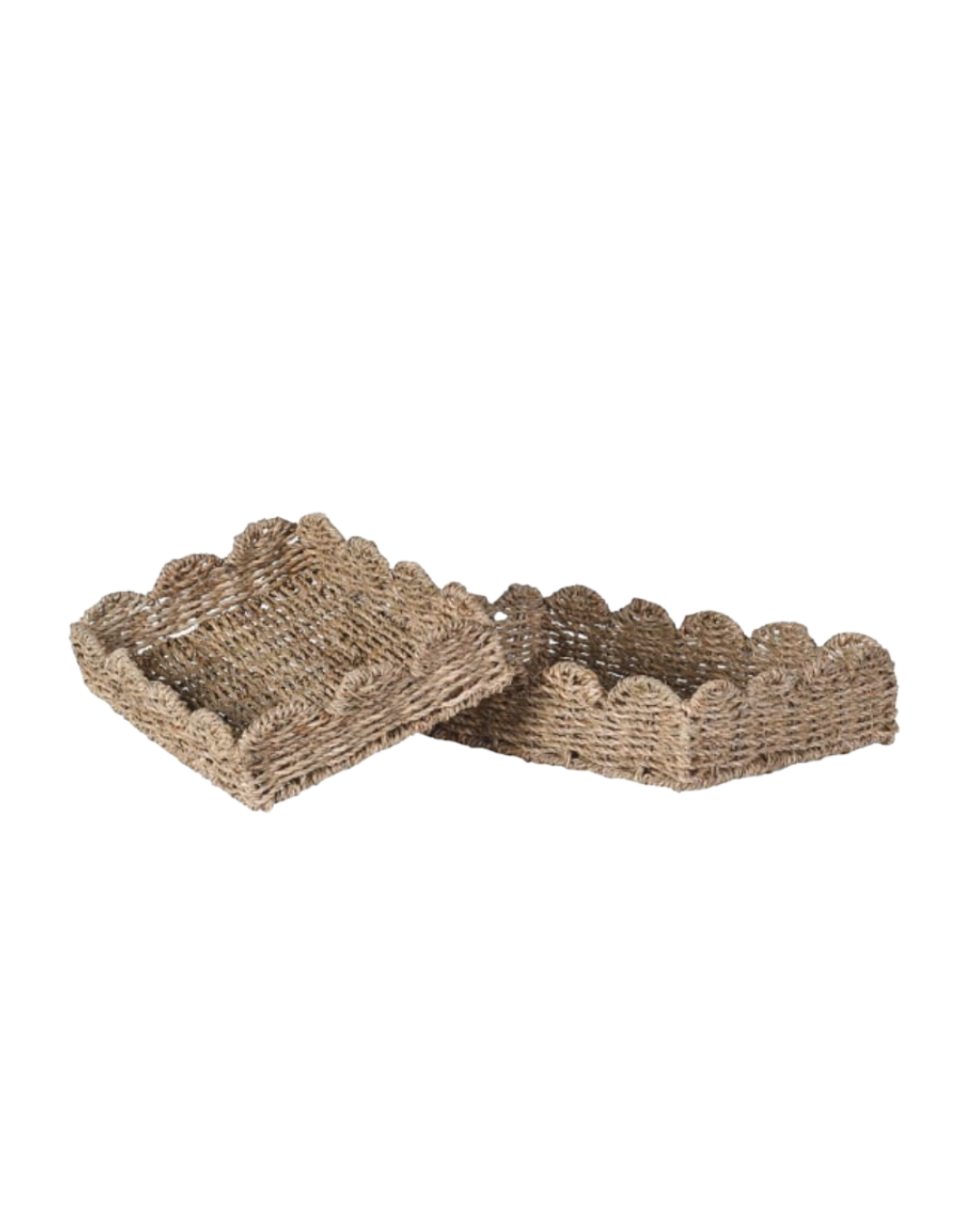 Scallop Edge Tray - Set of 2