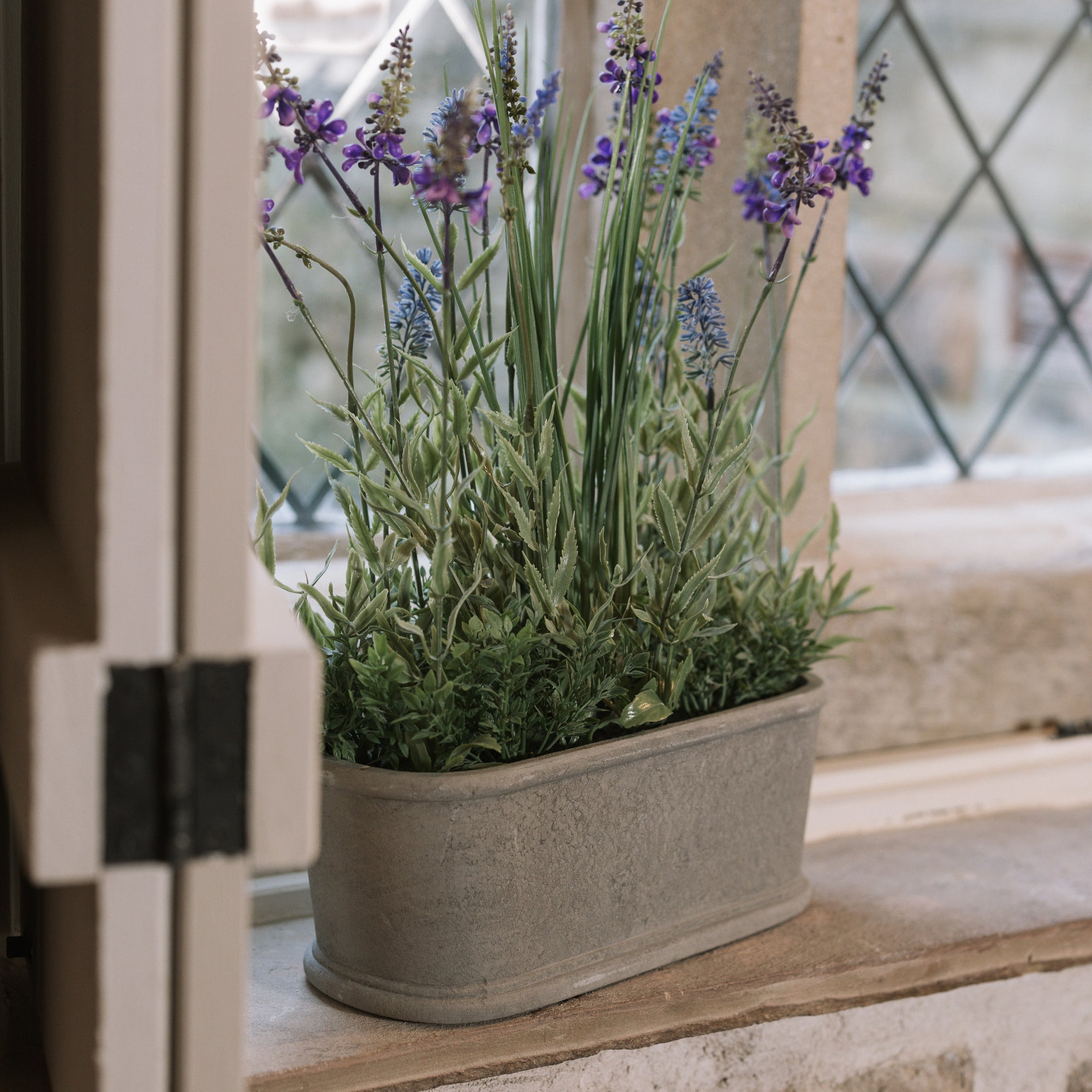 buy indoor lavender plant Faux Lavender Plant in pot – Silver Mushroom