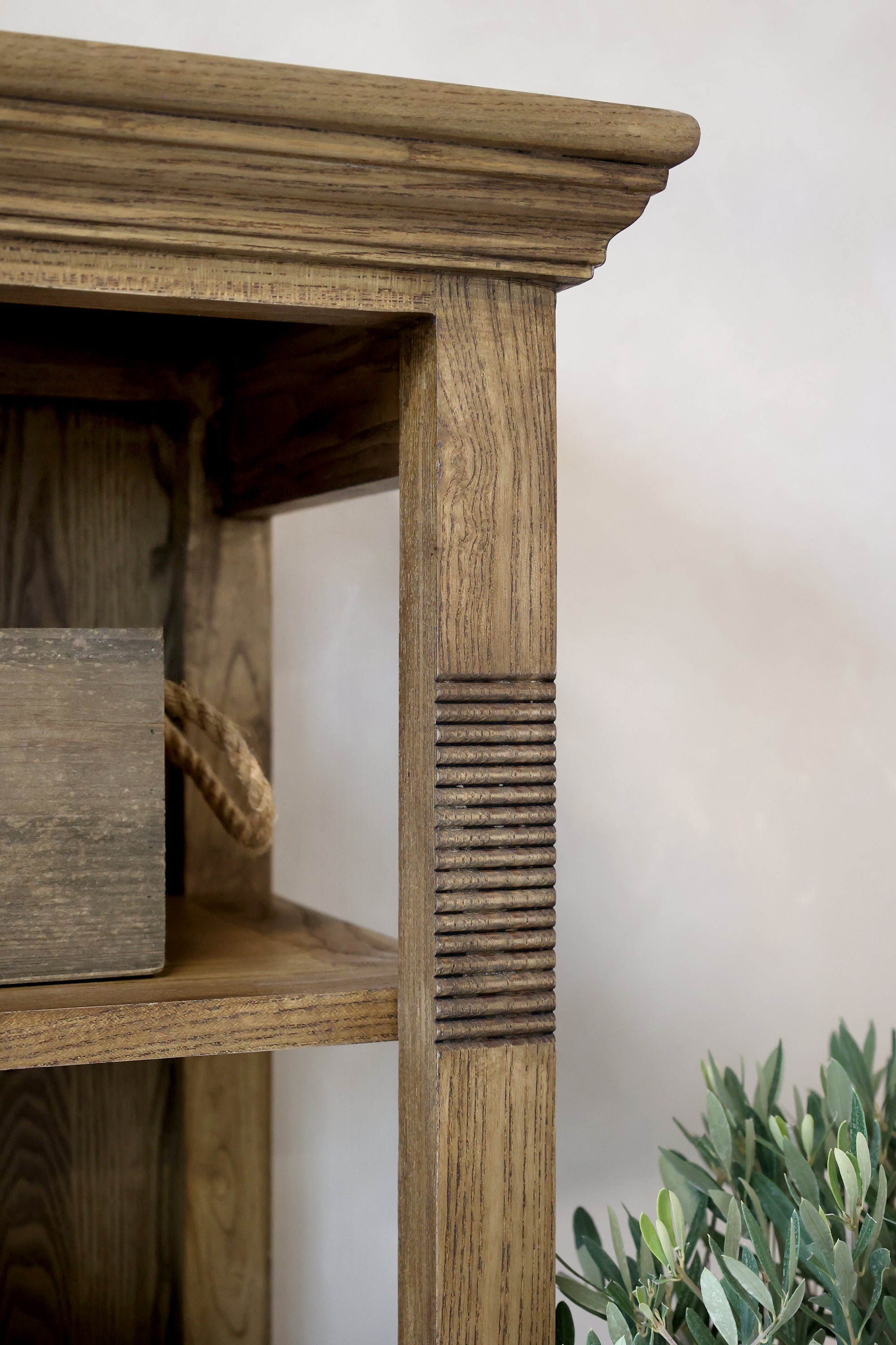 French Farmhouse Natural Shelving Unit