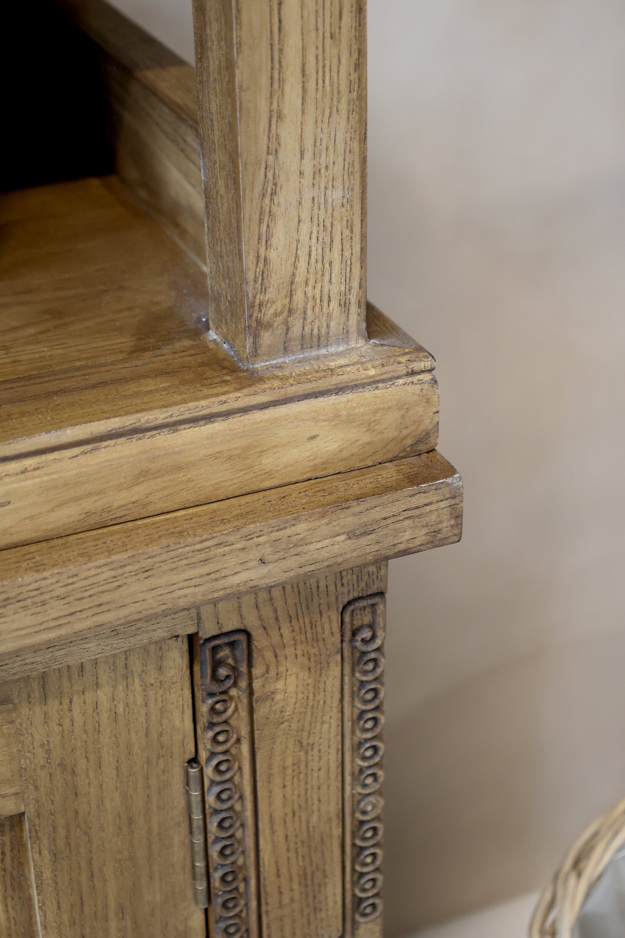 French Farmhouse Natural Shelving Unit