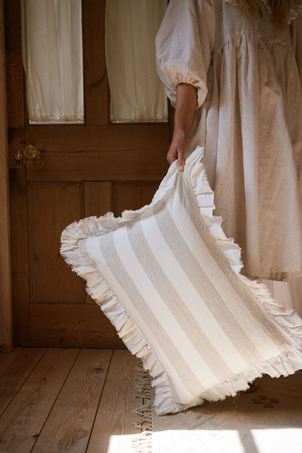Linden Striped Cushion