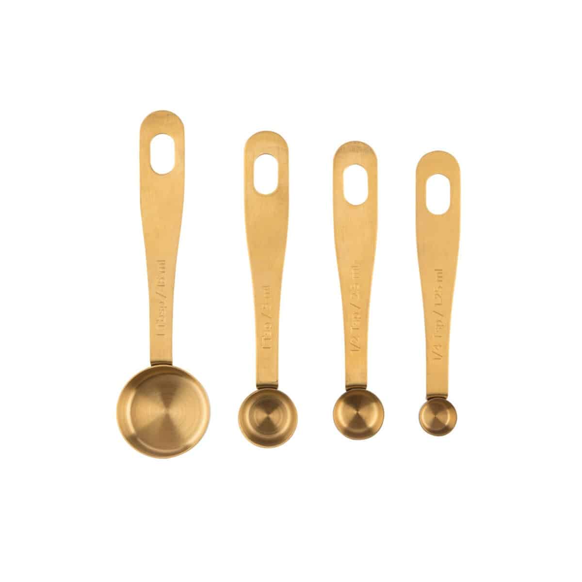 Assorted Brass Measuring Spoons.