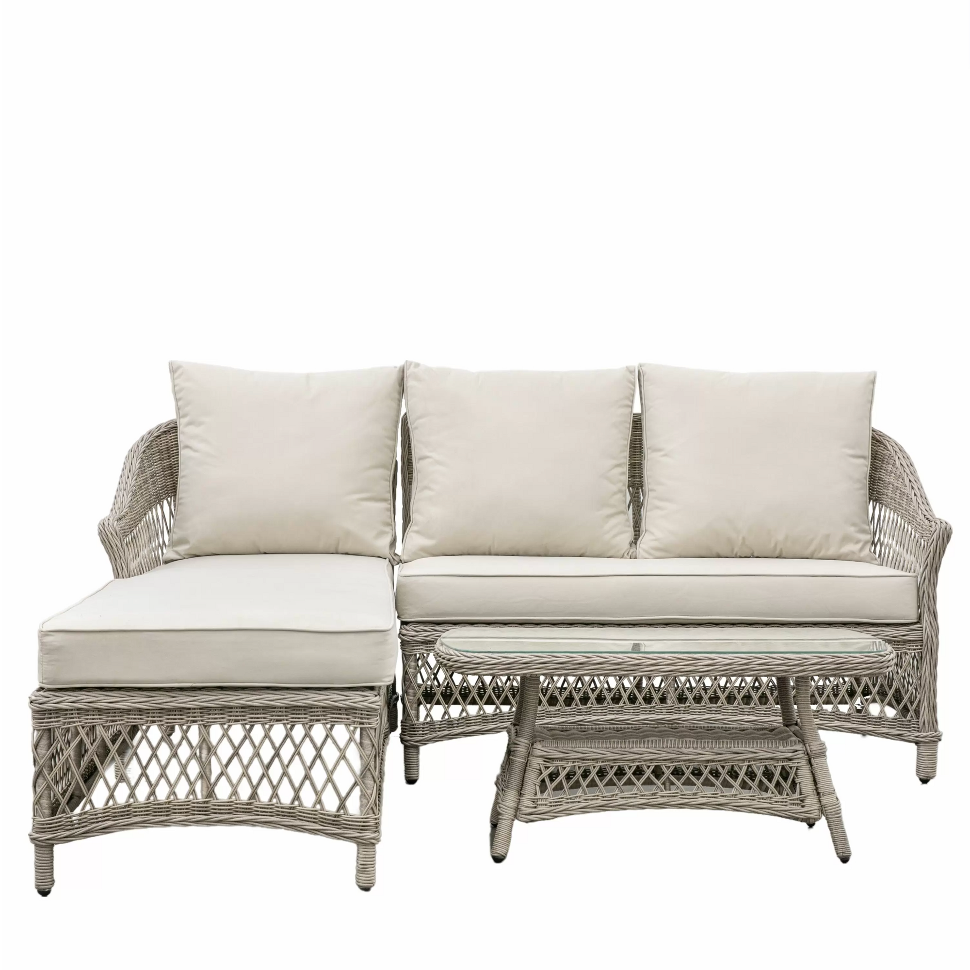 Outdoor Sofa & Chaise Set