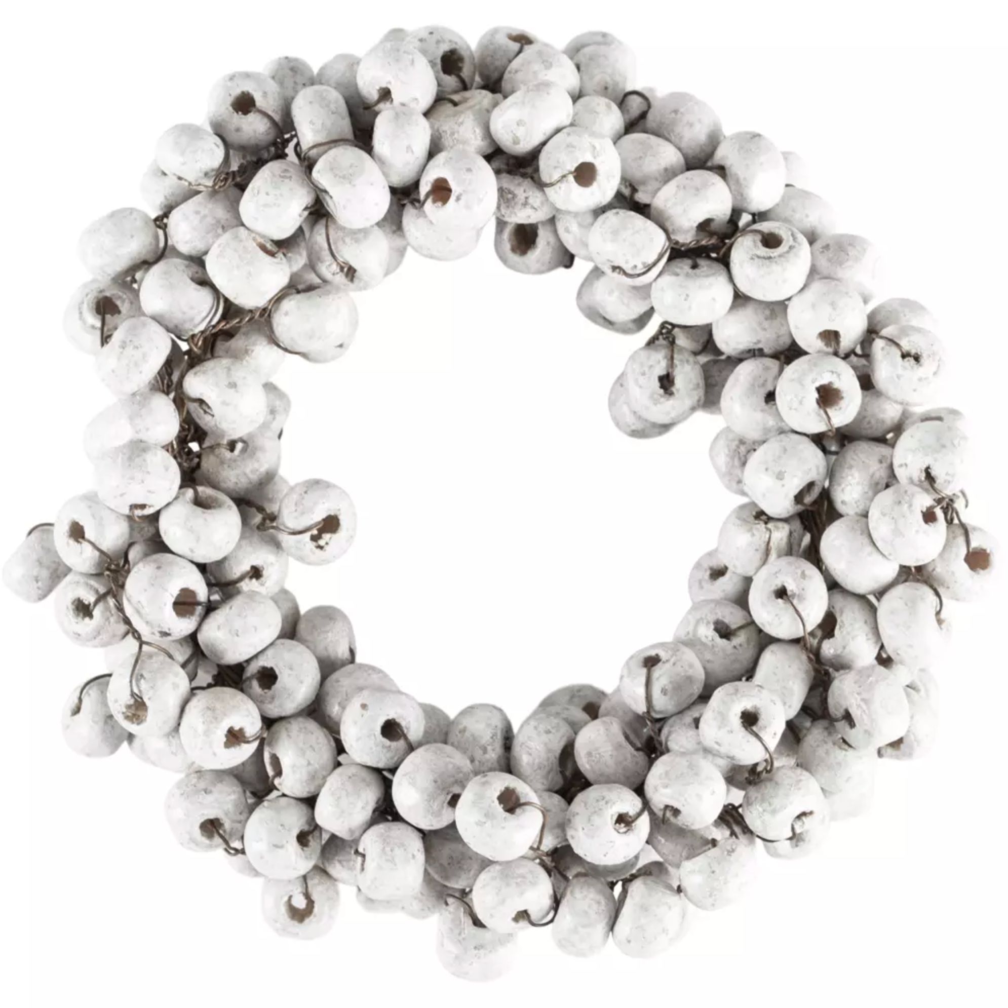 Wooden Napkin Ring with White Berries