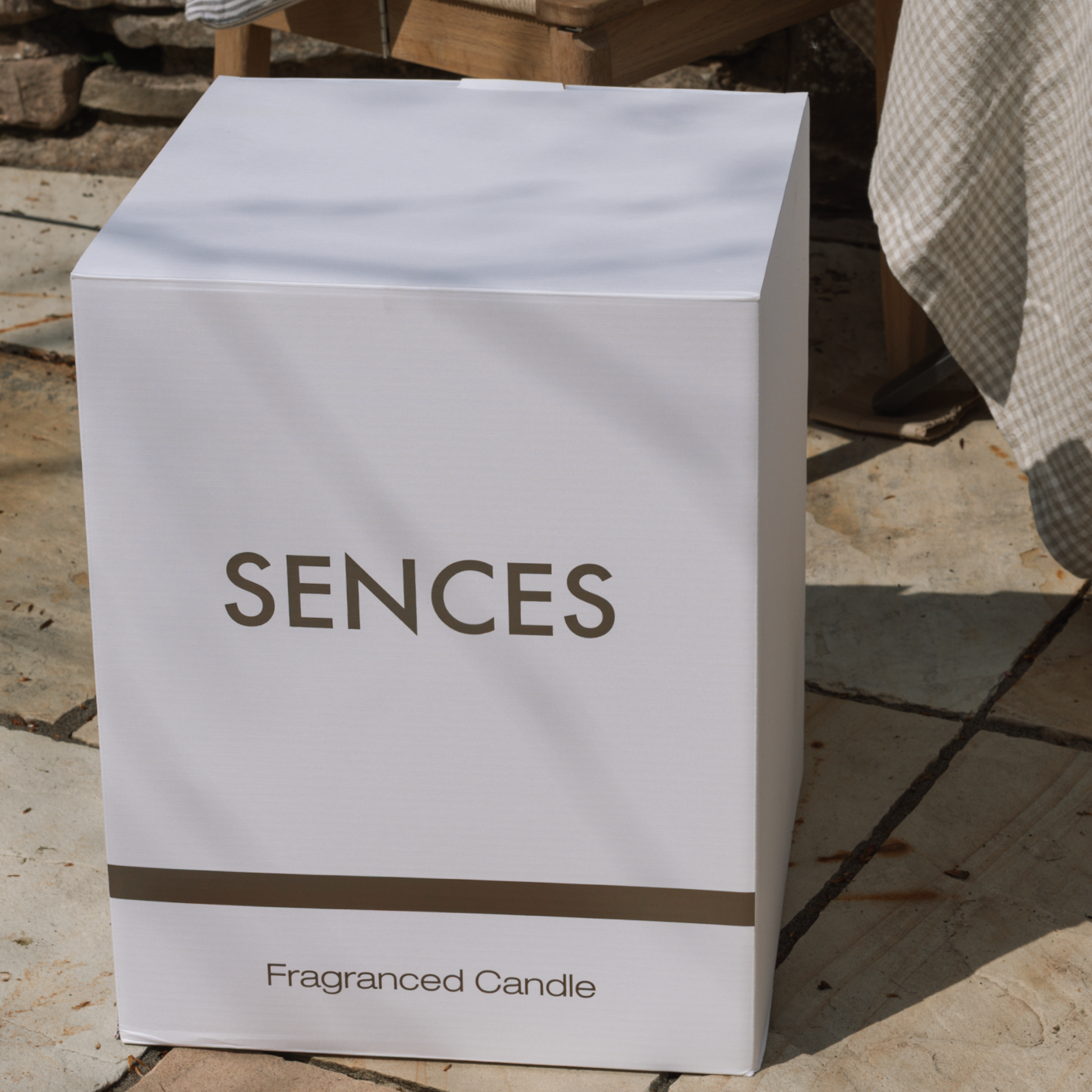 Sences alang alang white giant candle box