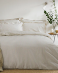 Olin Stripe 100% Cotton Duvet Cover Set