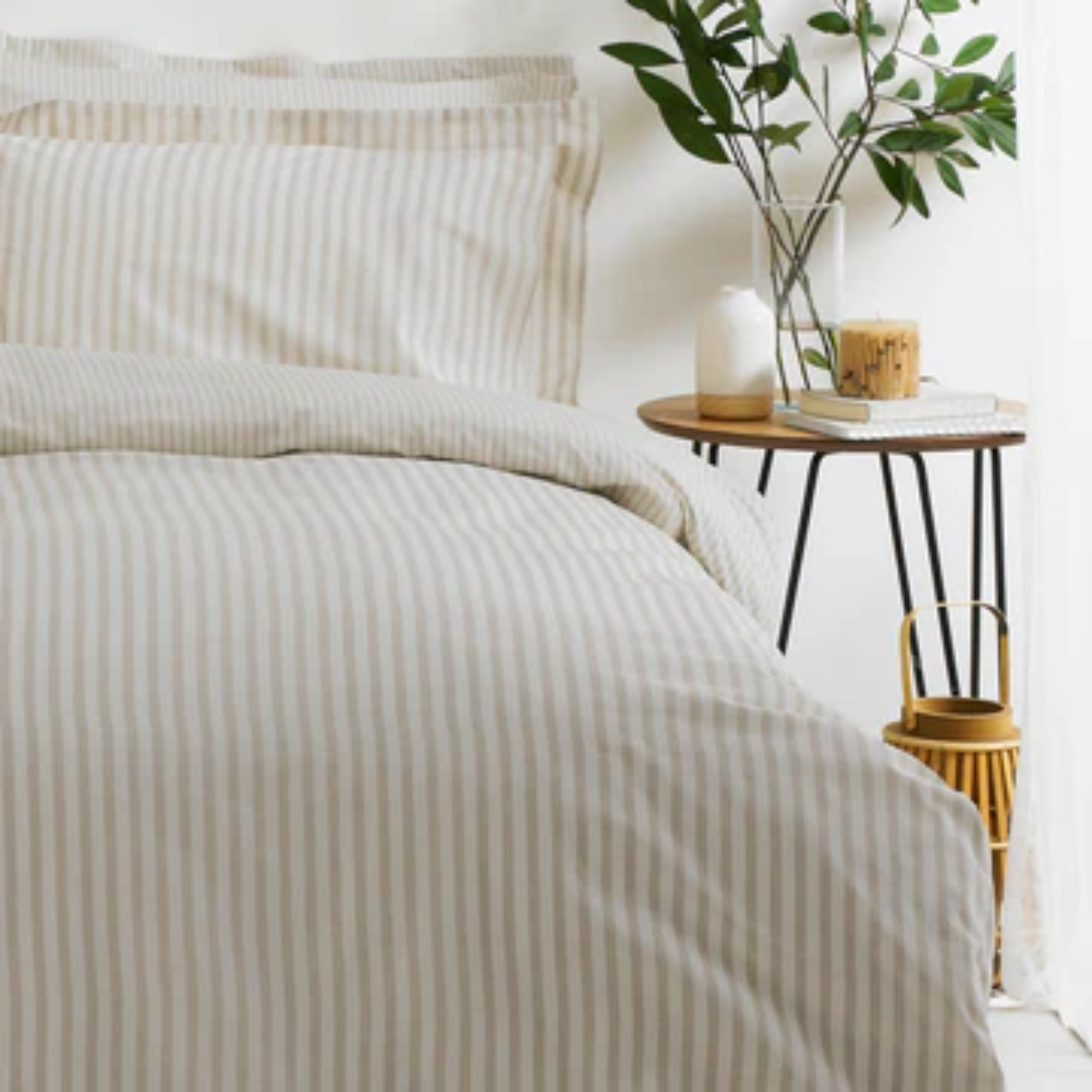 Olin Stripe 100% Cotton Duvet Cover Set