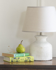 Stoneware Lamp Bella With Cream Shade