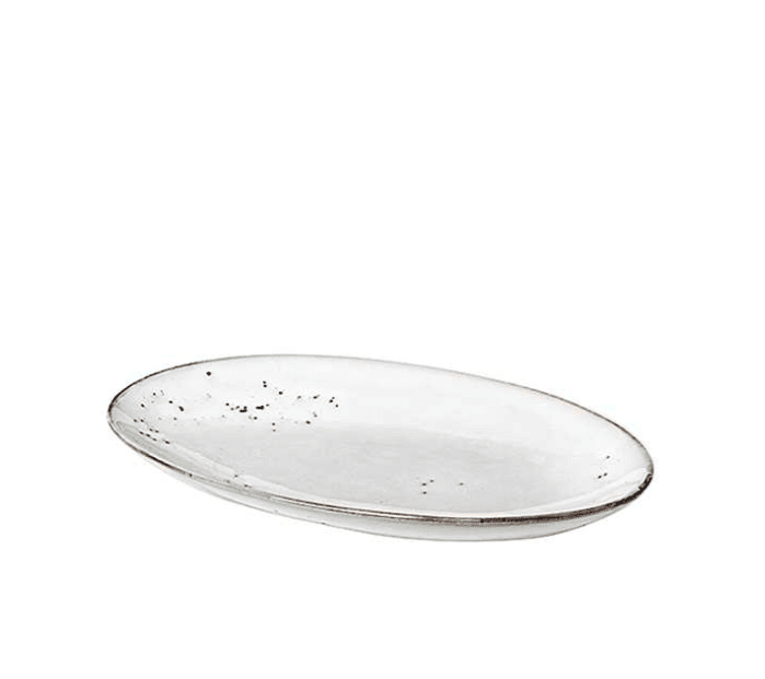 Broste Copenhagen 14533173 Nordic Sand Serving Platter Stoneware 