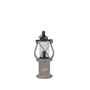 Gibson Antique Wood Lantern Table Lamp