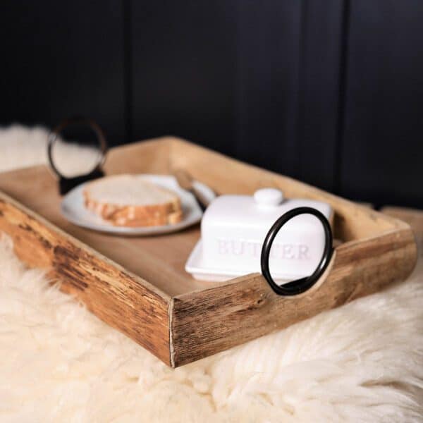 rustic home wooden tray