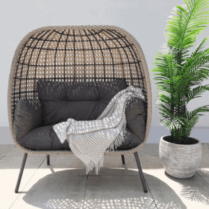 St Kitts Stone Grey Double Nest Garden Chair