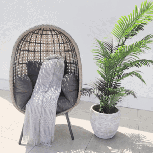 St Kitts Stone Grey Single Nest Garden Chair