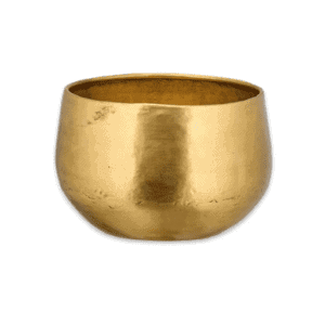 Nkuku Atsu Brass Planter - Medium