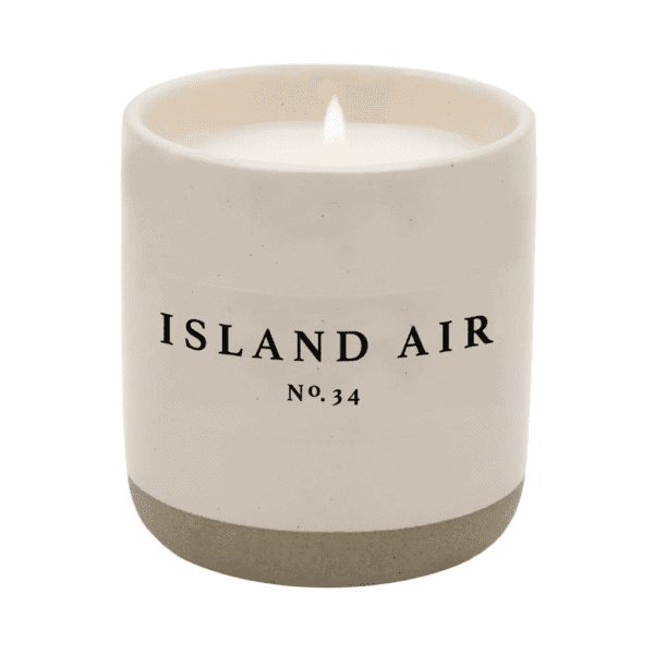 Island Air Soy Candle In Stoneware Jar