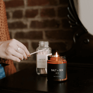 Salt and Sea Soy Candle - Amber Jar