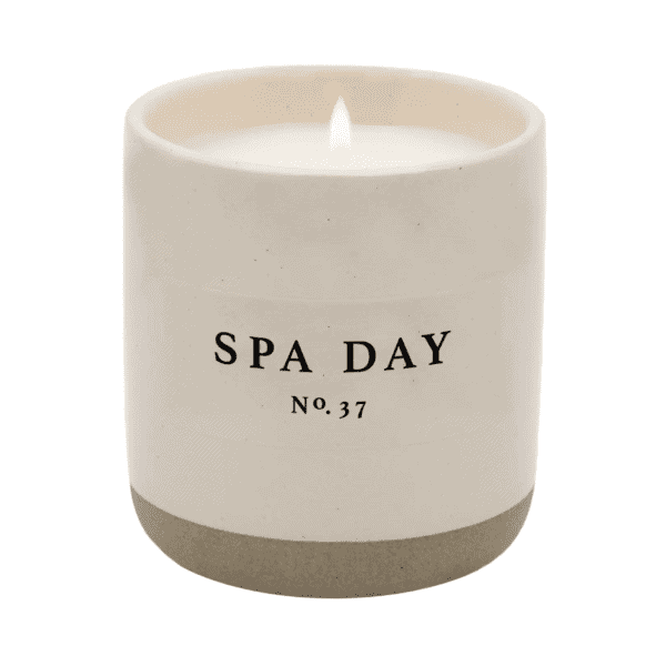 Spa Day Soy Candle In Stoneware Jar