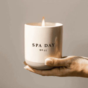Spa Day Soy Candle In Stoneware Jar