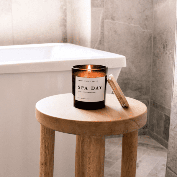Spa Day Soy Candle In Amber Jar
