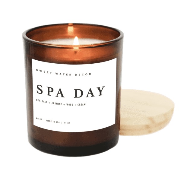Spa Day Soy Candle In Amber Jar