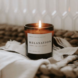 Relaxation Soy Candle In Amber Jar