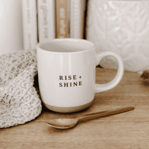 Rise and Shine Stoneware Coffee Mug