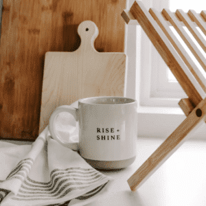 Rise and Shine Stoneware Coffee Mug
